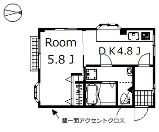 αNEXT倉賀野第一【3階】の間取り