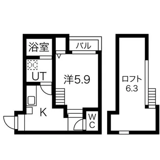 コンフォルタ杉村【2階】の間取り