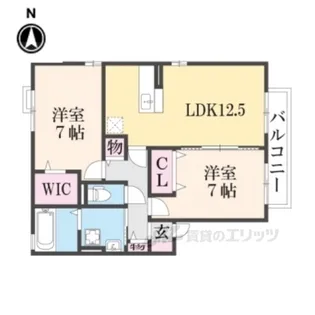 エストコリーヌ3番館【2階】の間取り