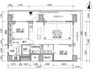 東雲キャナルコートCODAN17号棟【9階】の間取り