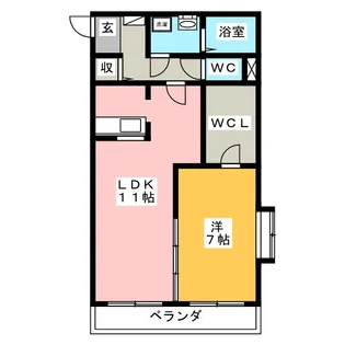 エスポワール【4階】の間取り