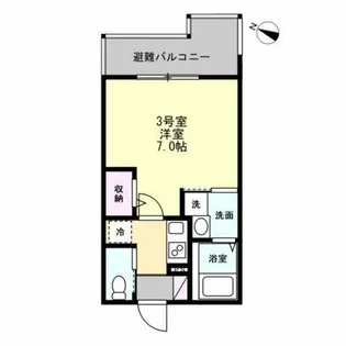 ベイルーム海老名エルデ【1階】の間取り