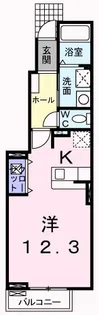 パークサイドライヴン【1階】の間取り