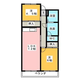 名栄ビル【4階】の間取り