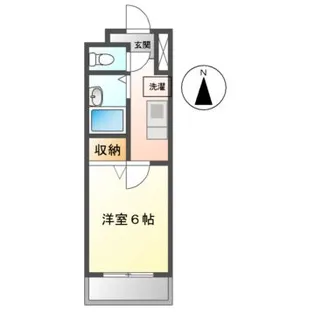 ジュネス山城【4階】の間取り