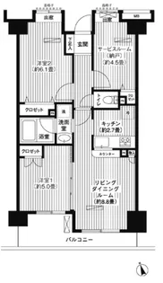 プリムール大森【5階】の間取り