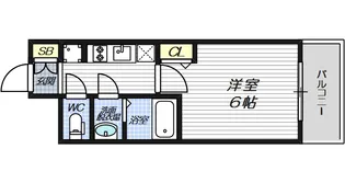 プレサンスOSAKA姫里ヴィオン【3階】の間取り