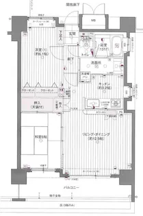 フローレンス本町グランドシティ【8階】の間取り