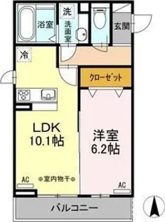 メゾンボヌール【2階】の間取り