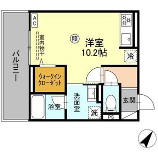 アップスD-IV【2階】の間取り