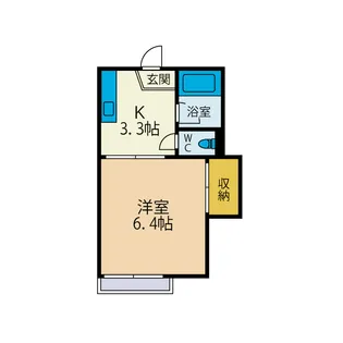 みどりハイツ【2階】の間取り