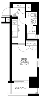 アンディーン月島【9階】の間取り