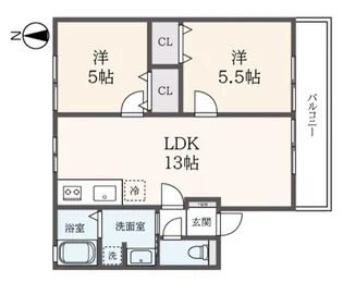 エクセル多摩川の間取り