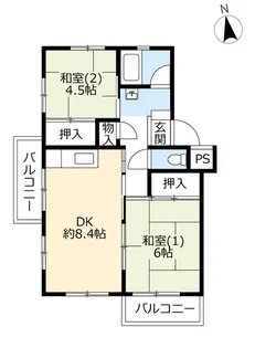 UR新座【4階】の間取り