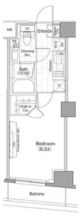 ザ・パークハビオ新宿【5階】の間取り
