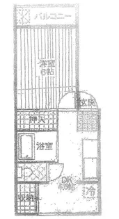 三田江古田第1コーポ【2階】の間取り