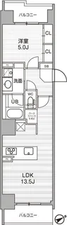 シーズンフラッツ武蔵小山【4階】の間取り