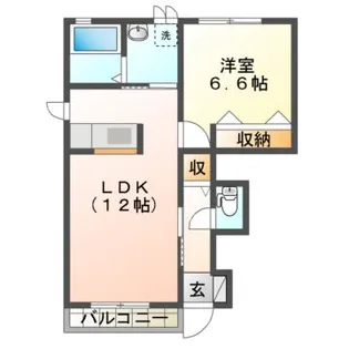 シャーメゾンクレストA・B【1階】の間取り