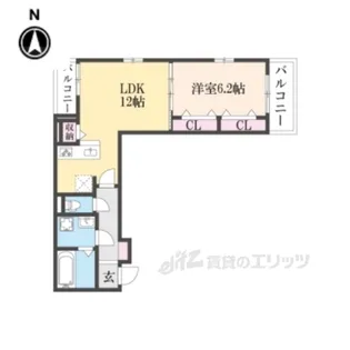 GLMINAKUCHI2【2階】の間取り
