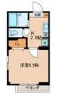 高輪フラット88【2階】の間取り