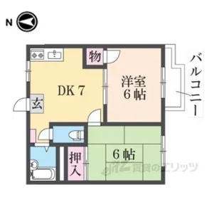 ハイツイーストヒルズ【2階】の間取り