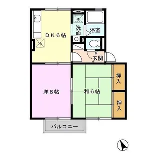 サンコート【1階】の間取り