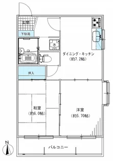 メゾン・ド・シマダ【2階】の間取り