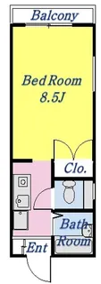 ラモ横濱【4階】の間取り