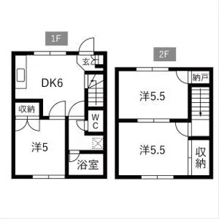 テラス時之島の間取り