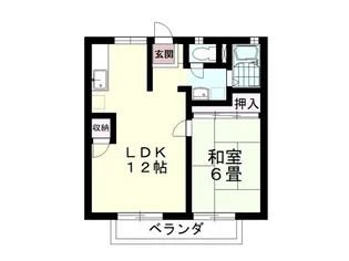 フラワーヒル北鴻巣【2階】の間取り