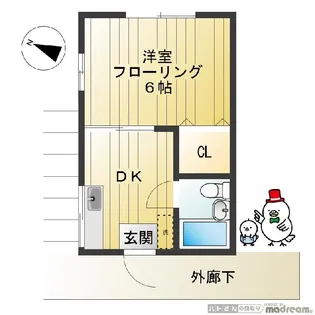 第3シマズ山荘【2階】の間取り
