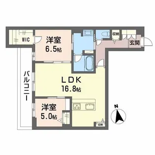 ル ドール 阿倍野【4階】の間取り