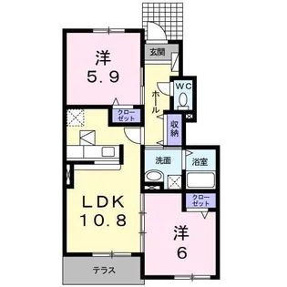 OHANA I【2階】の間取り