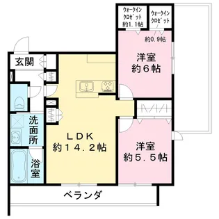 (仮)小杉陣屋町メゾン【3階】の間取り