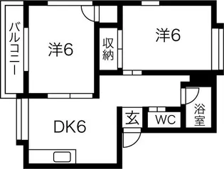 サンビーム仙水【2階】の間取り