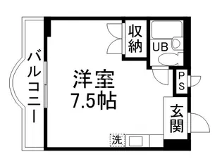 ジュネス大江【2階】の間取り