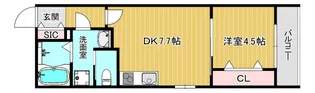 ラス・パルマス浜四條【2階】の間取り