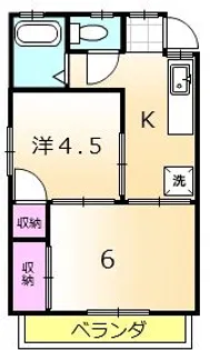 フォルトゥーナ中央林間【2階】の間取り