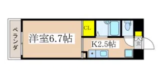 IDEマンション サンフラワー【2階】の間取り