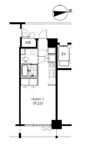 カスタリア芝公園【7階】の間取り