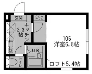 アレクセル小机【1階】の間取り