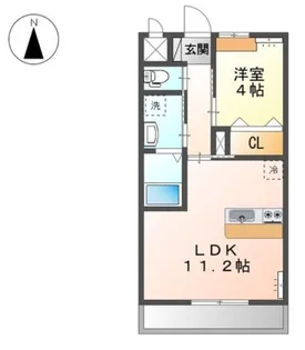 フープ・スター【1階】の間取り