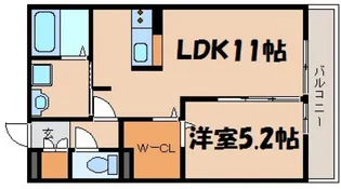 ブランニュー矢野【1階】の間取り