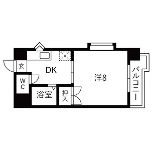 サンライズマンション【2階】の間取り