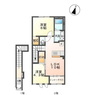 スターテラス南町【2階】の間取り