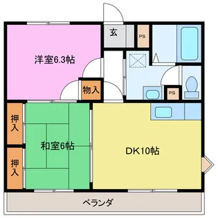 パステル21【3階】の間取り