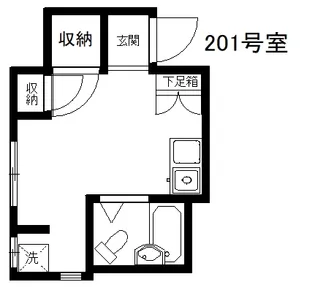 キャッスル大岡山【2階】の間取り