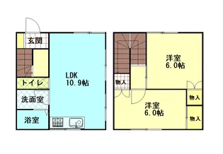 福岡県北九州市小倉北区黒原2【一戸建】の間取り