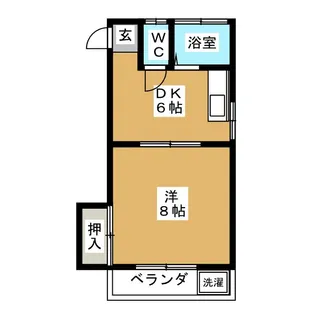 ジュネス光【1階】の間取り