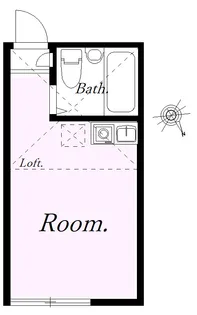 ユナイト塩浜アルベールカミュ【1階】の間取り